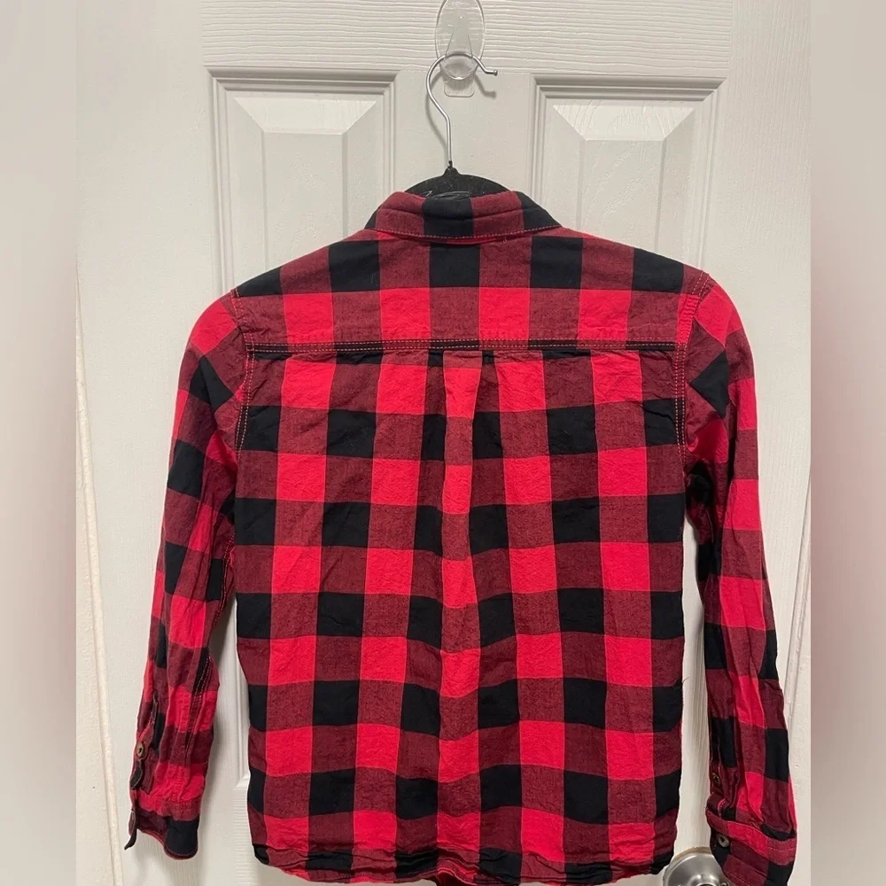 Tommy Bahama Red and Black Checkered Shirt